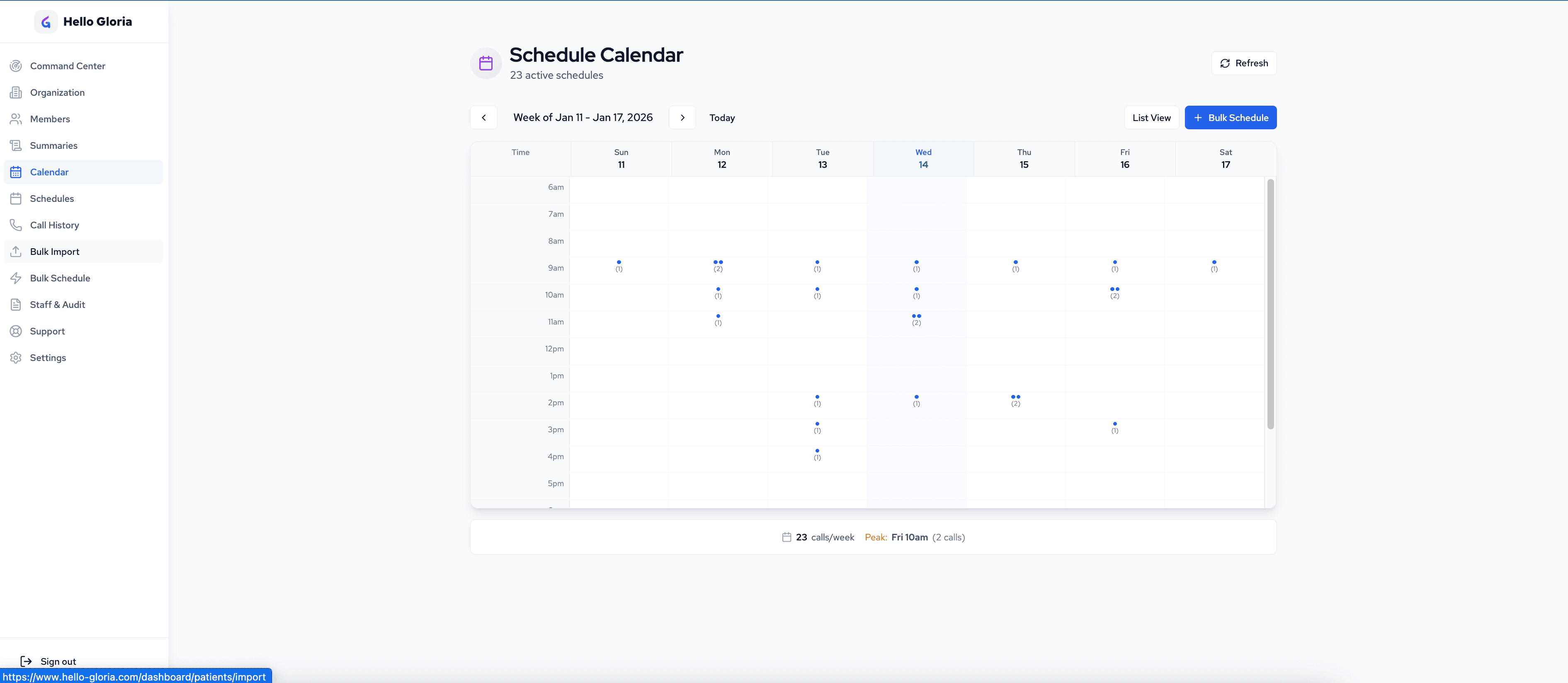 Schedule Calendar - Manage call schedules easily